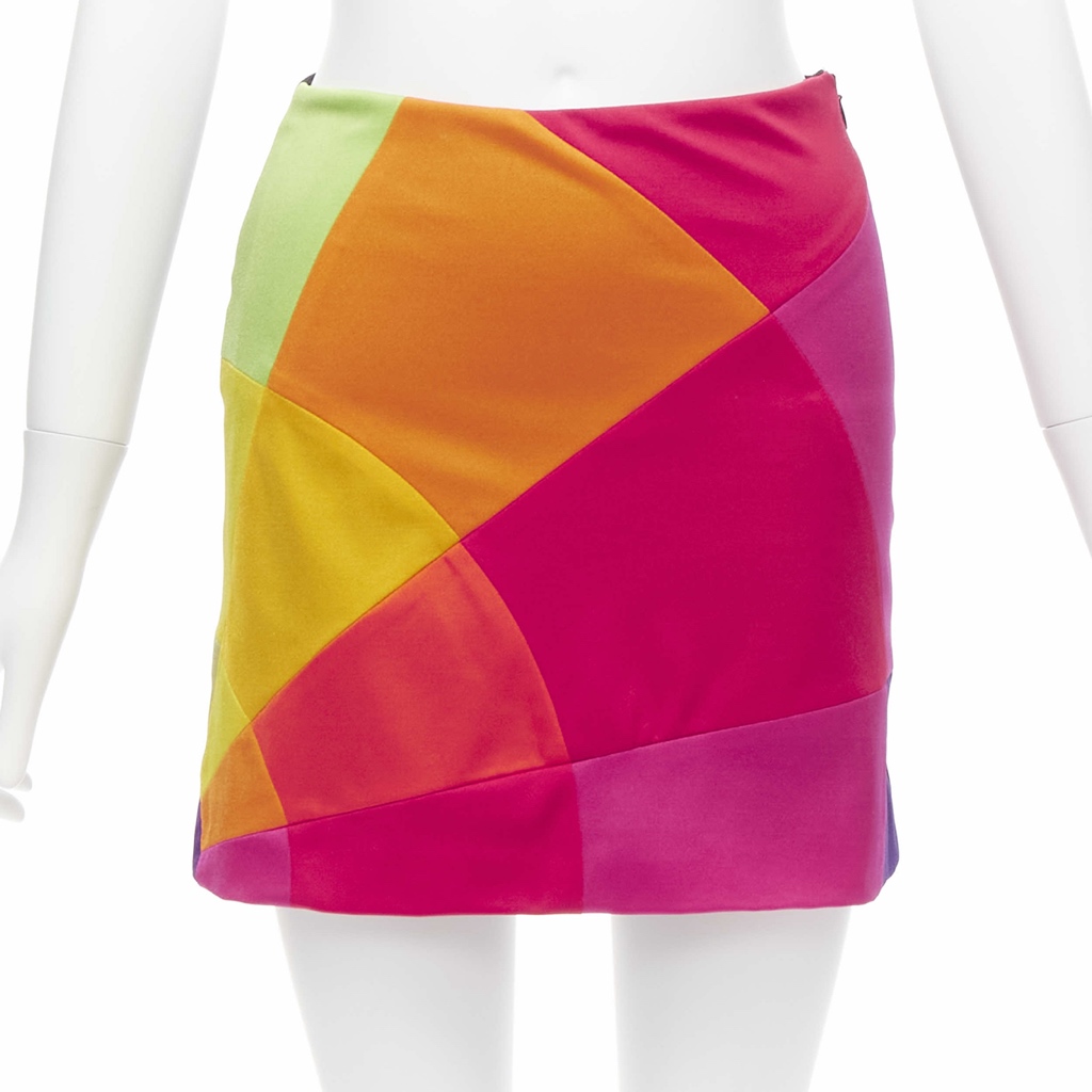Moschino Patchwork Mini Skirt