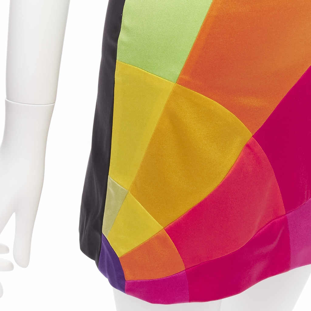 Moschino Patchwork Mini Skirt - Back view