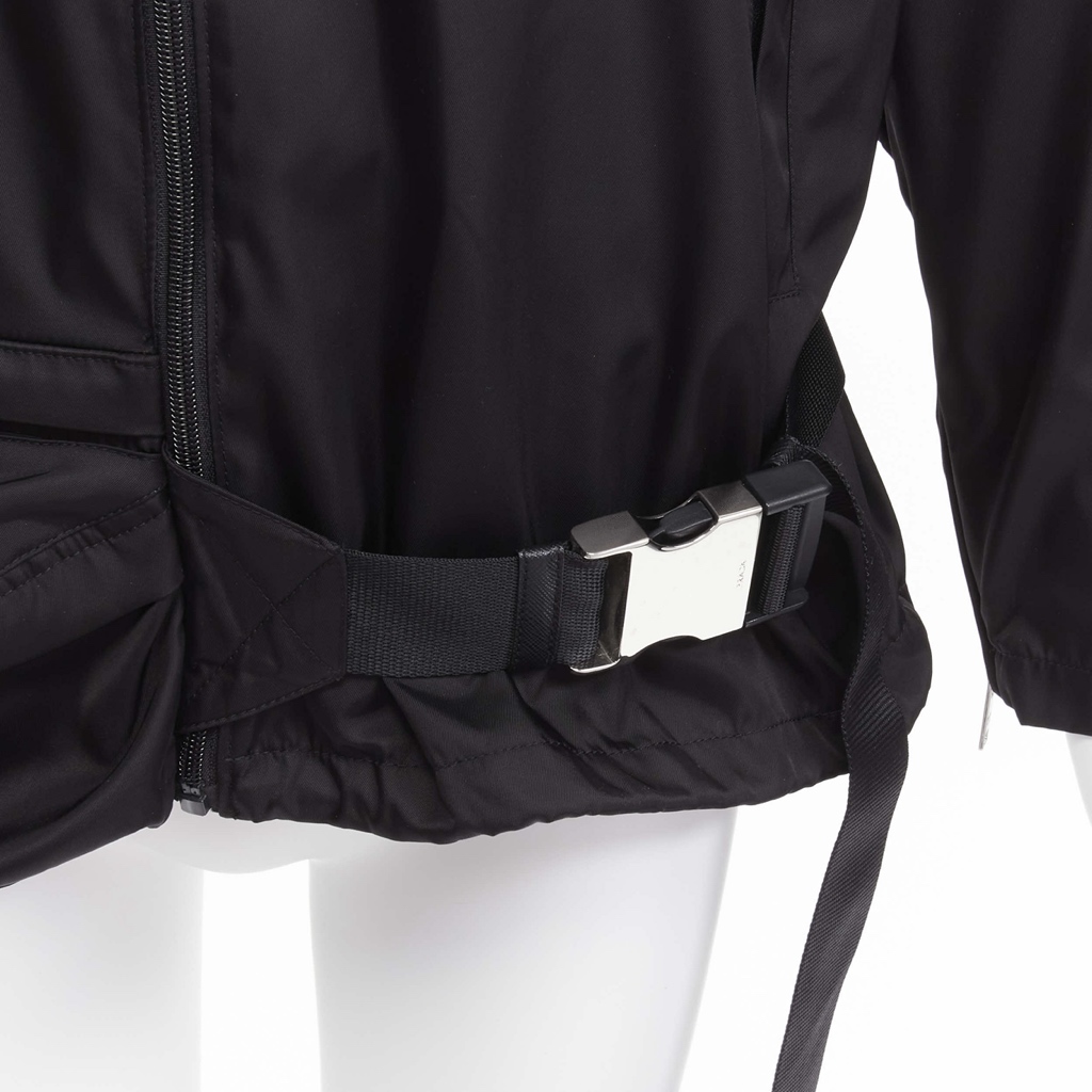 Prada Black Nylon Windbreaker - Image 10