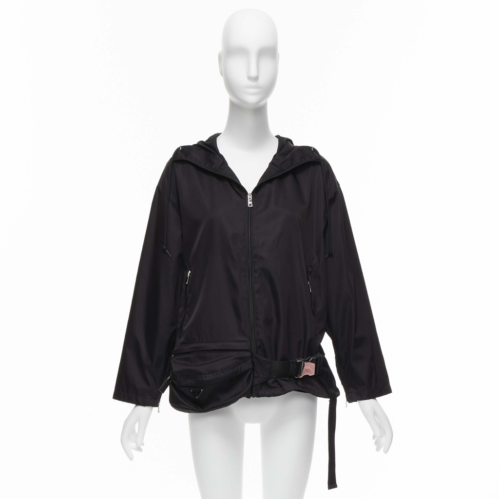 Prada Black Nylon Windbreaker - Image 13