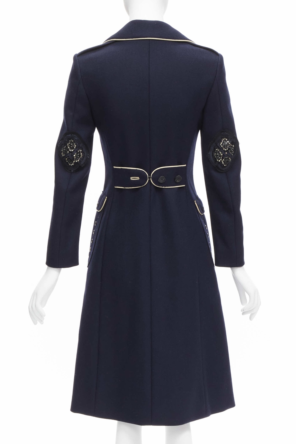 Prada Navy Officer Coat - Detail 1