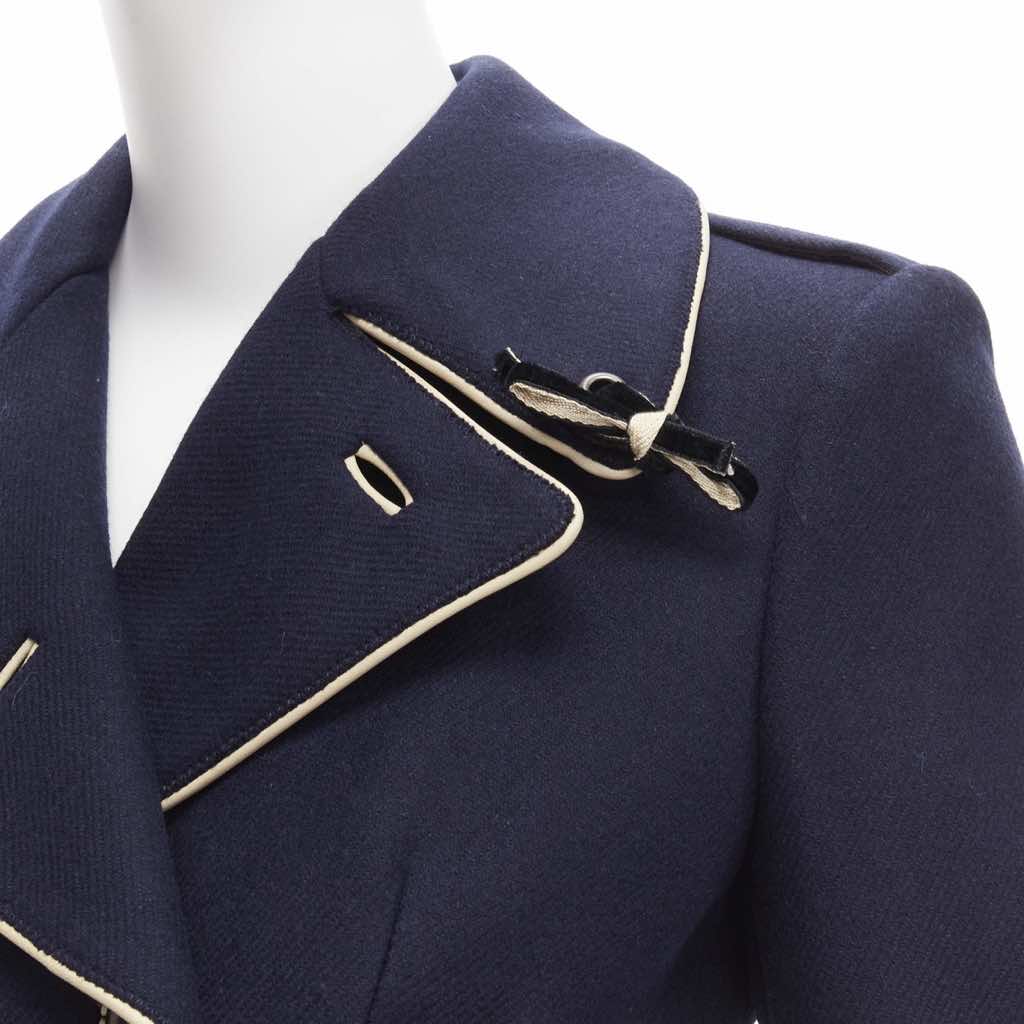 Prada Navy Officer Coat - Image 10