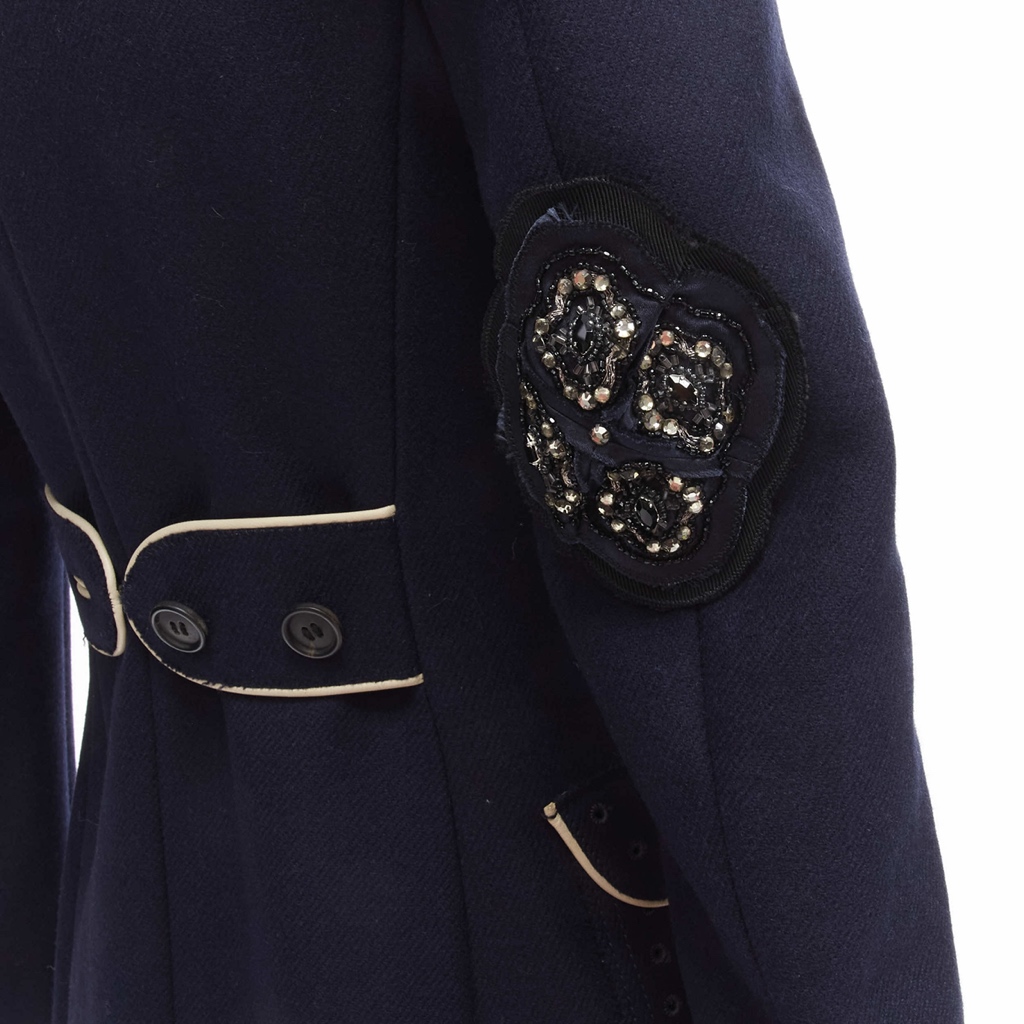 Prada Navy Officer Coat - Image 11