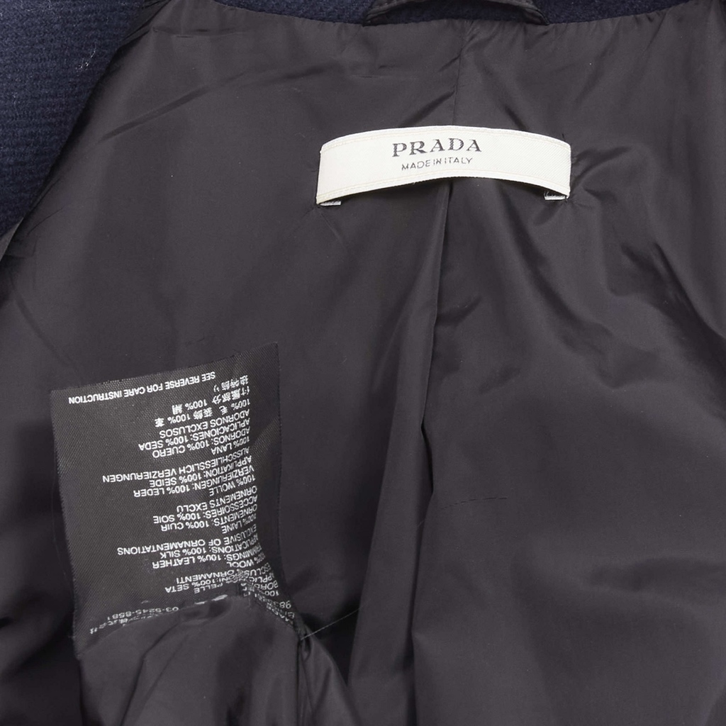 Prada Navy Officer Coat - Image 12
