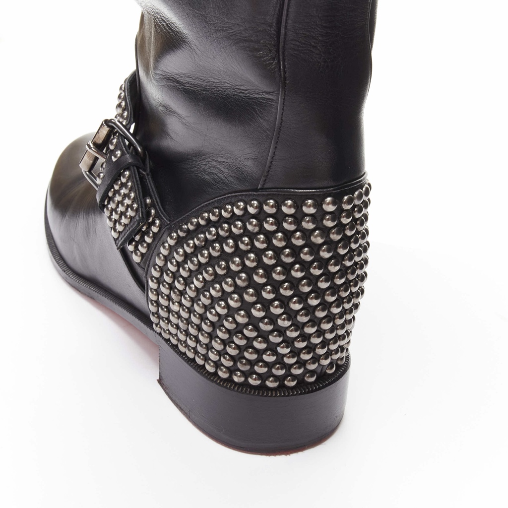 Christian Louboutin Shaggy Platform Heel Boots - Image 10