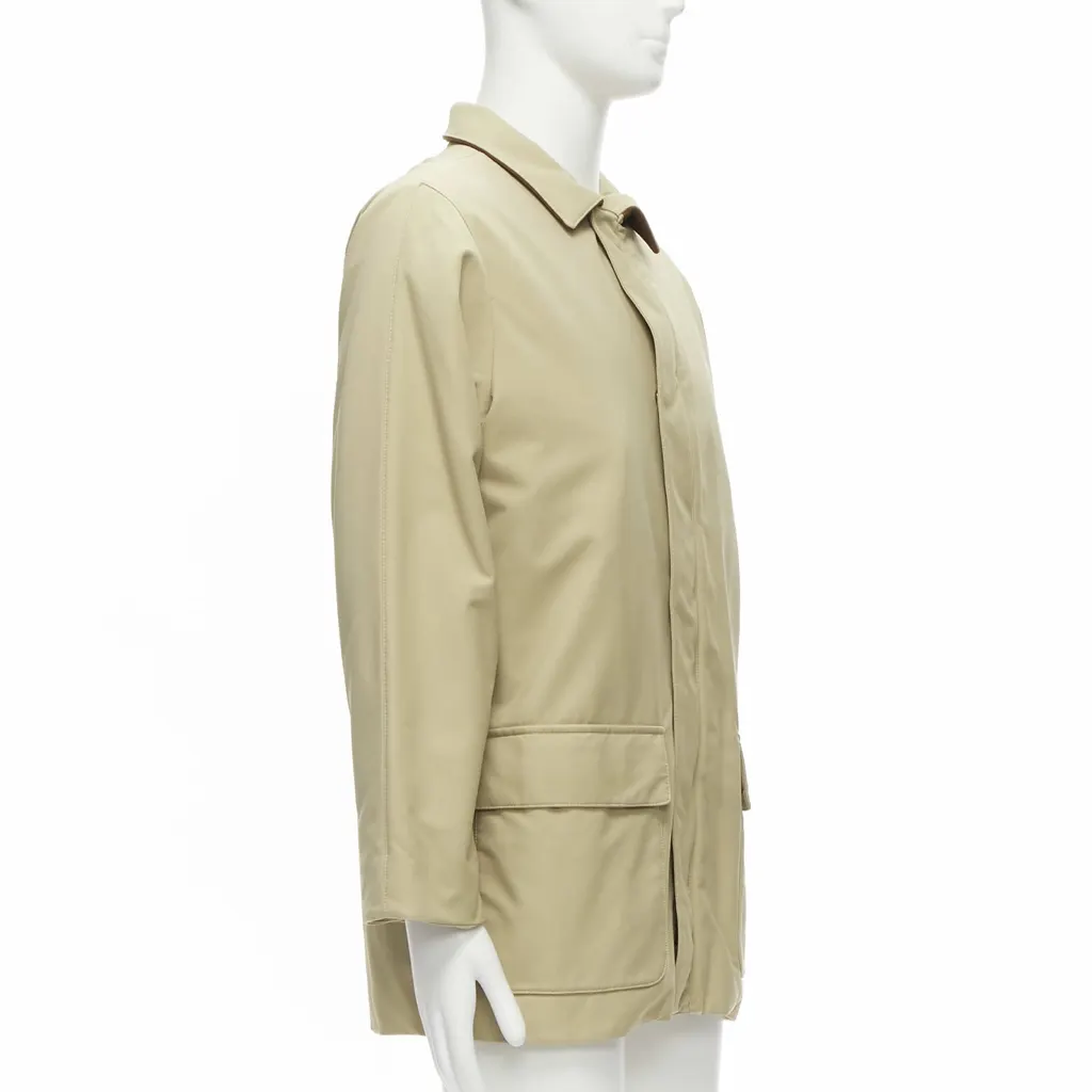 Loro Piana Beige Longline Coat Beige Very good - Model View