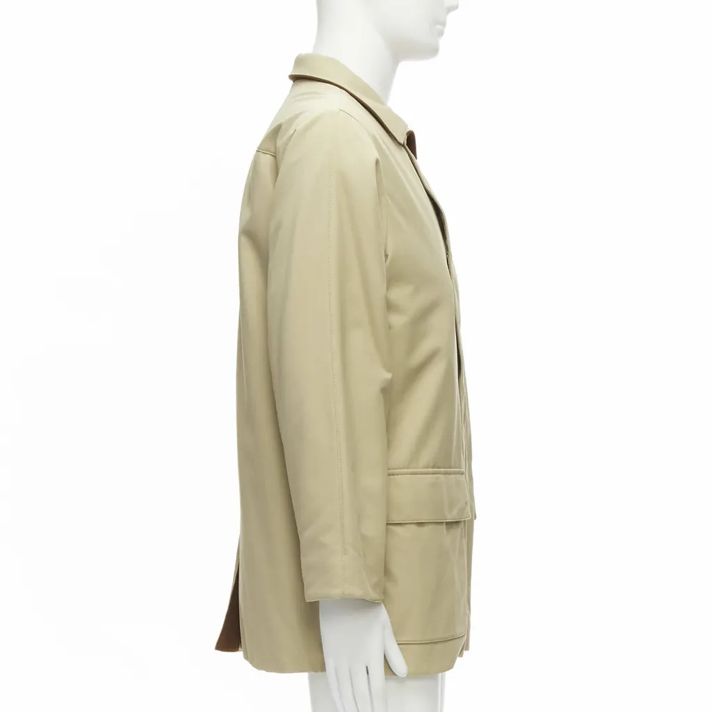 Loro Piana Beige Longline Coat Beige Very good - Box View