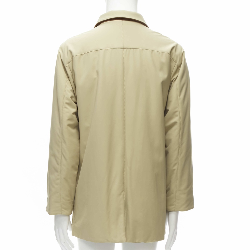 Loro Piana Beige Longline Coat - Detail 1