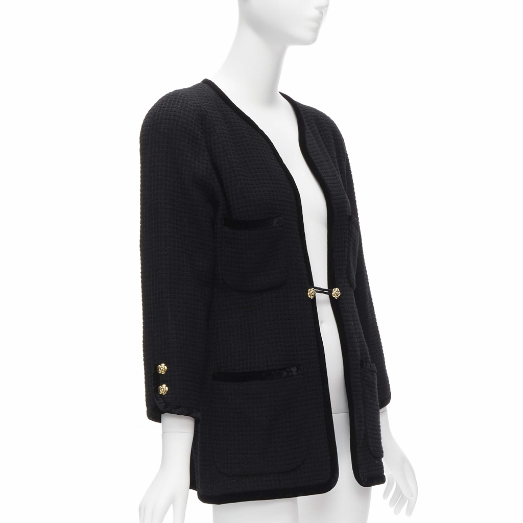 Chanel Black Tweed Jacket - Image 6