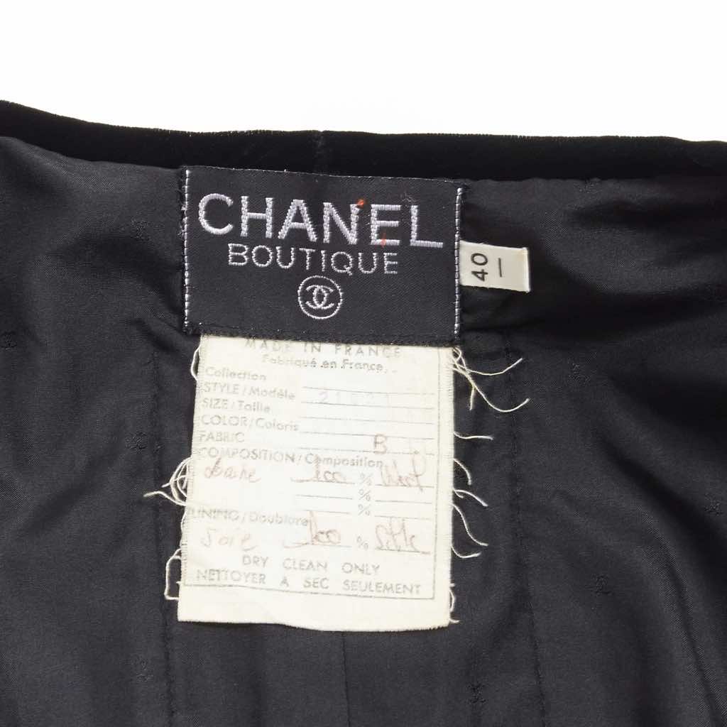 Chanel Black Tweed Jacket - Image 11