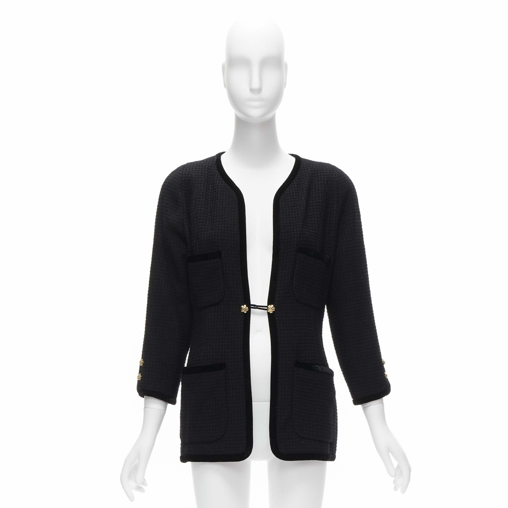 Chanel Black Tweed Jacket - Image 12