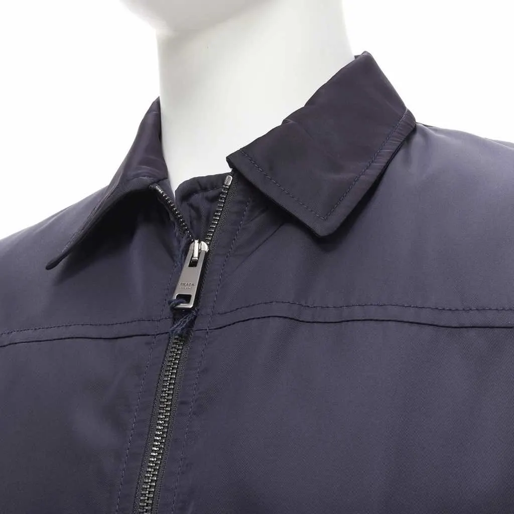 Prada Navy Minimal Jacket Navy Never worn, with tag - Back View