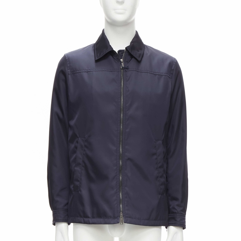 Prada Navy Minimal Jacket - Image 6