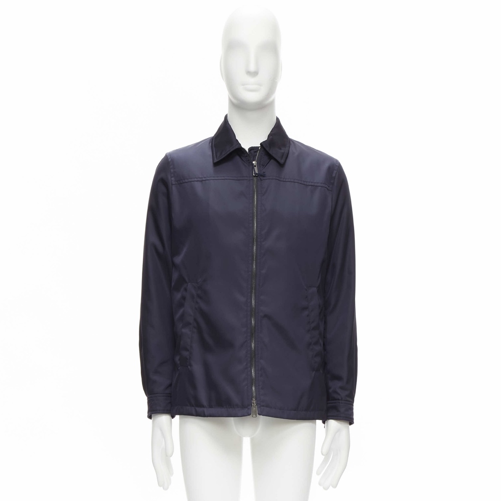 Prada Navy Minimal Jacket - Image 13