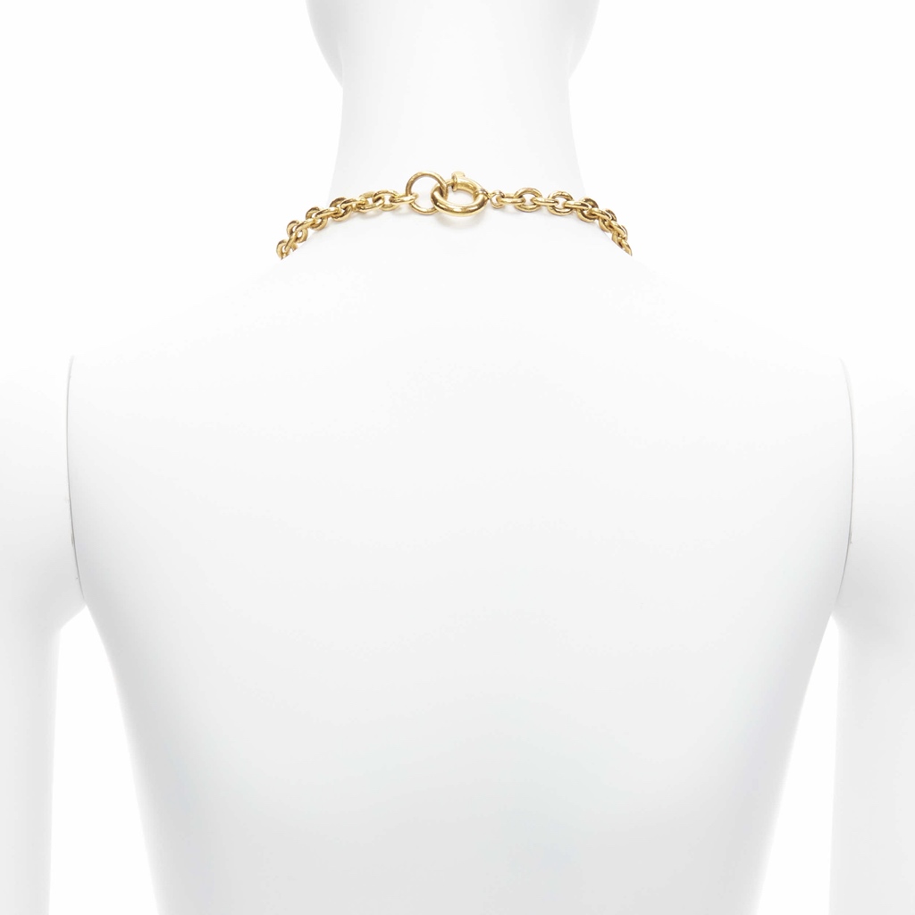 Chanel CC Coin Necklace - Side view