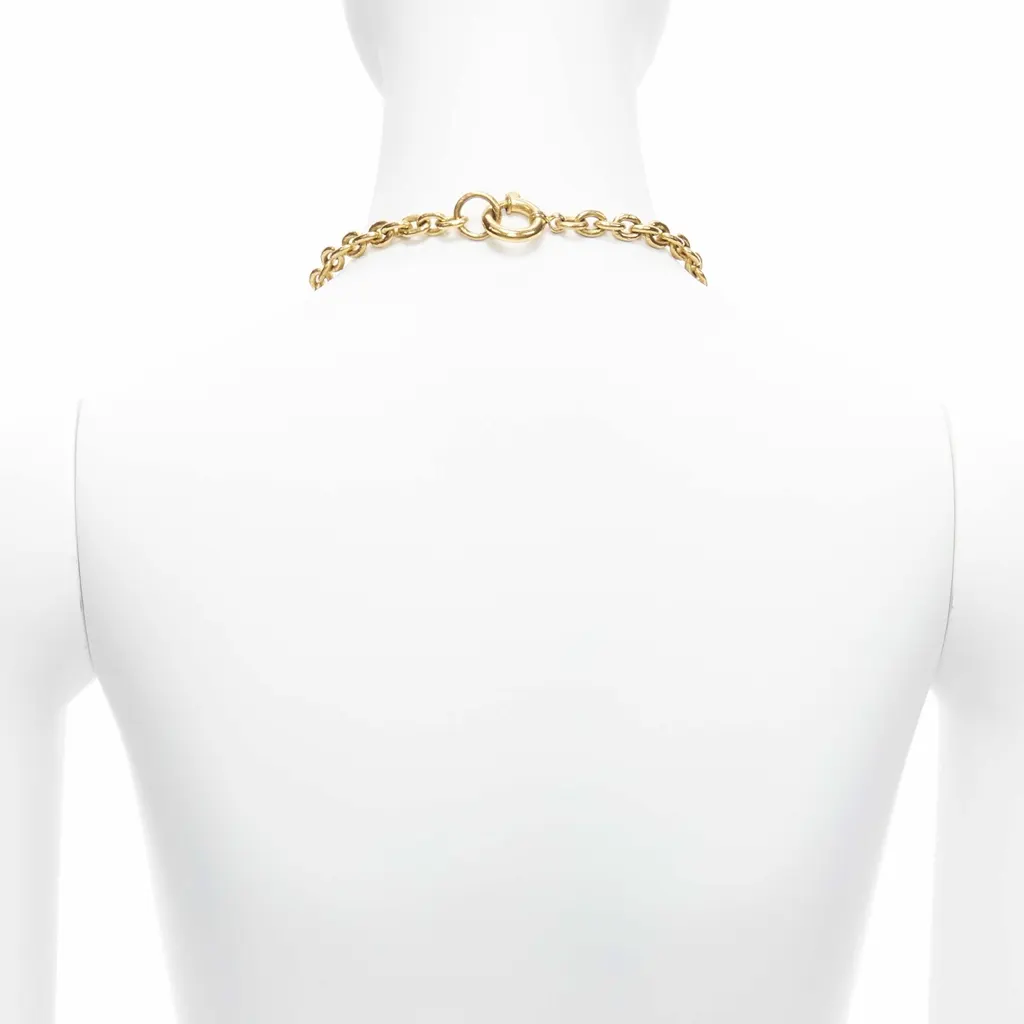 Chanel CC Coin Necklace Gold Metal Never worn - Box View