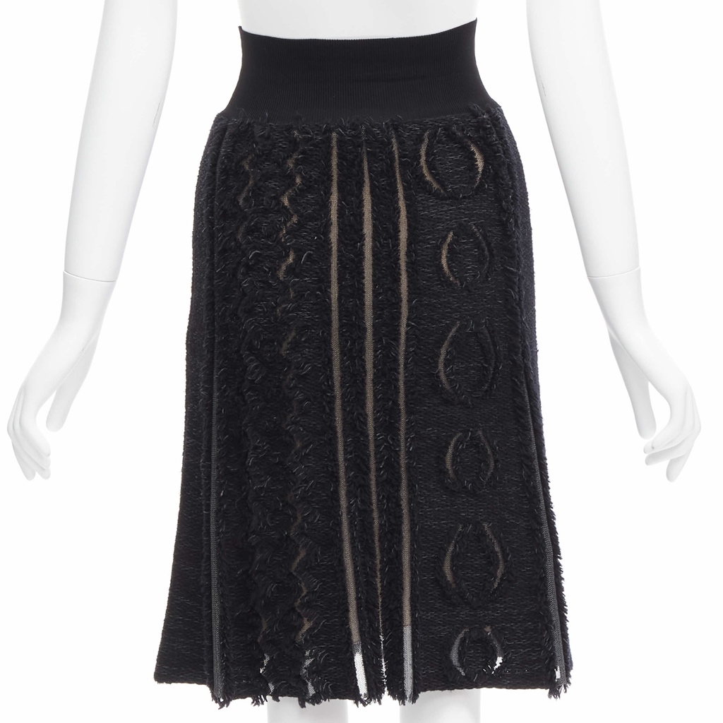 Louis Vuitton Mesh Cutout Skirt - Side view