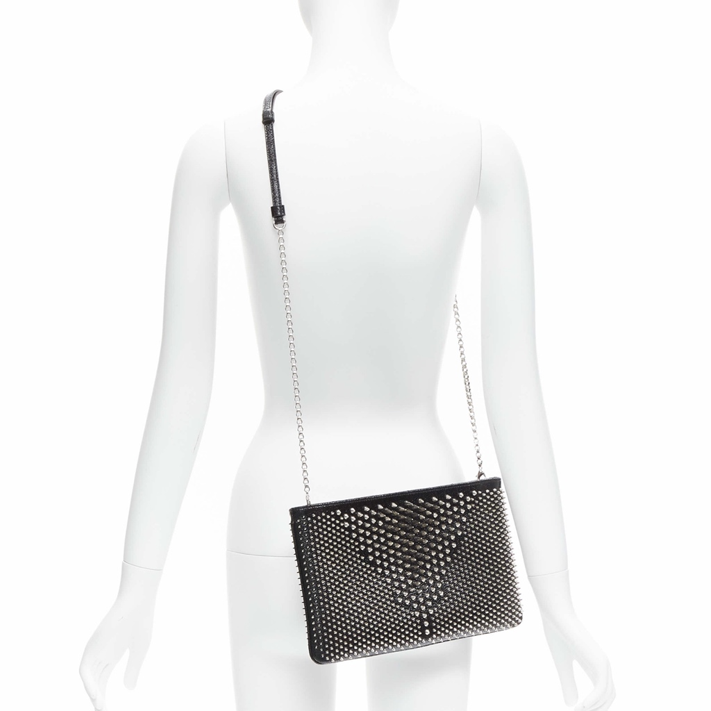 Christian Louboutin Loubiposh Spike Clutch - Back view