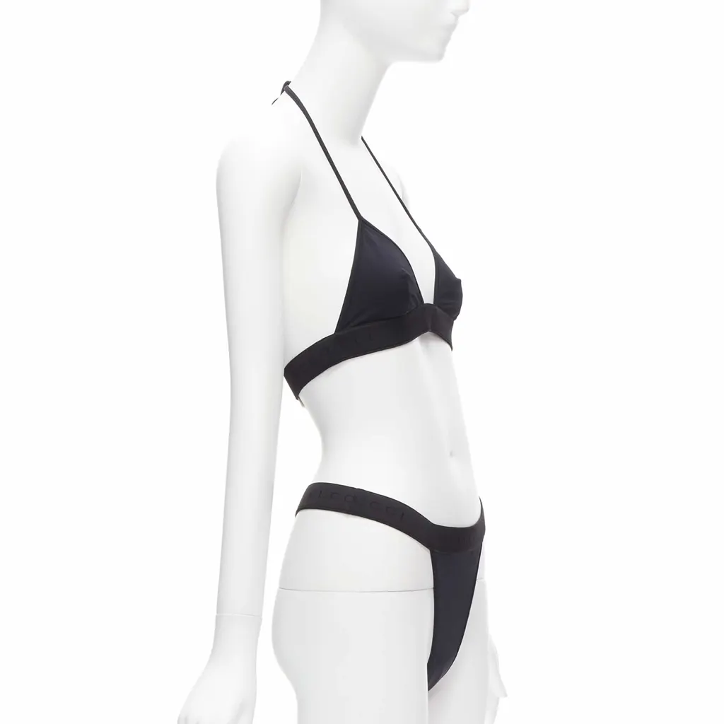 Gucci Logo Bikini Set Black Never worn, with tag - Inside View