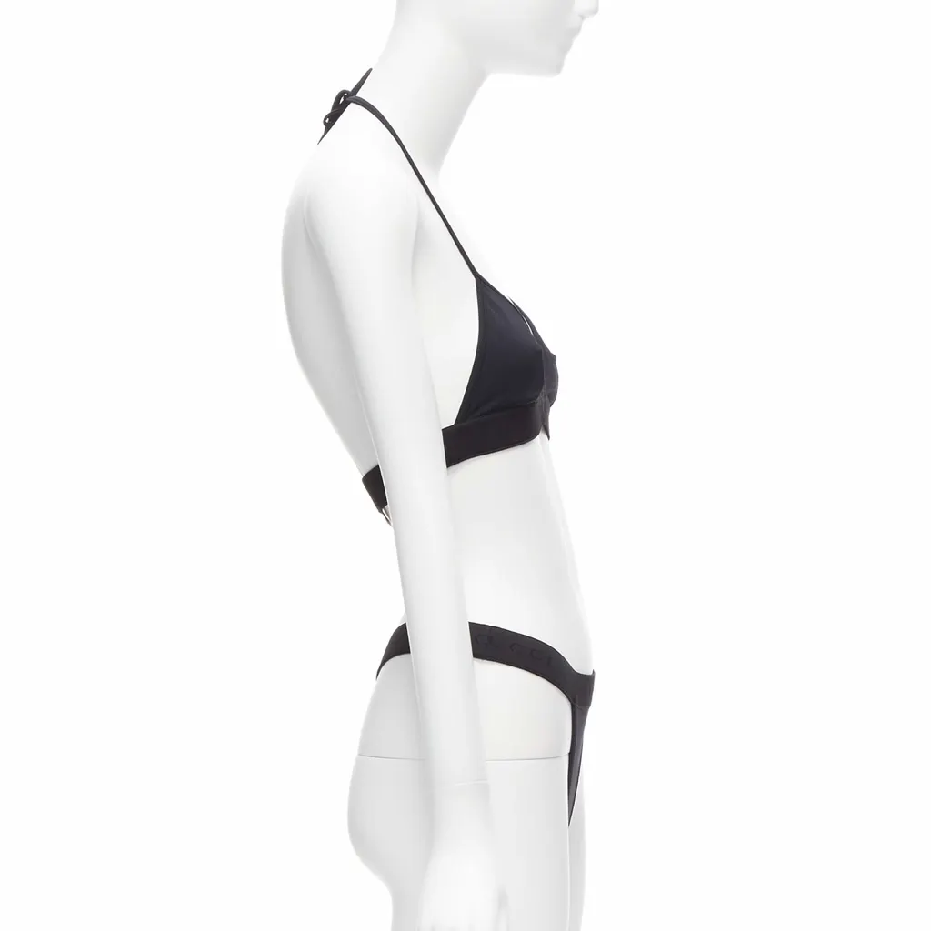 Gucci Logo Bikini Set Black Never worn, with tag - Model View