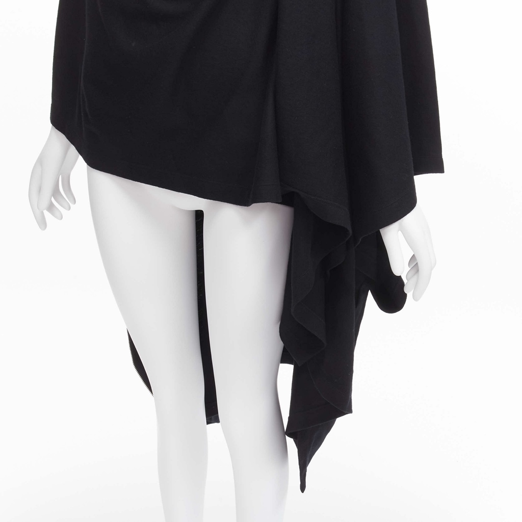 Issey Miyake Black Draped Coat - Detail 2
