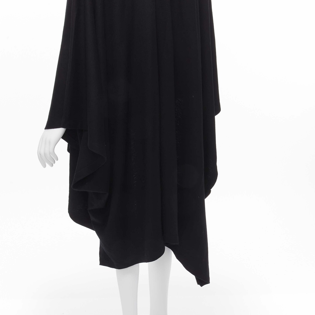 Issey Miyake Black Draped Coat - Image 11