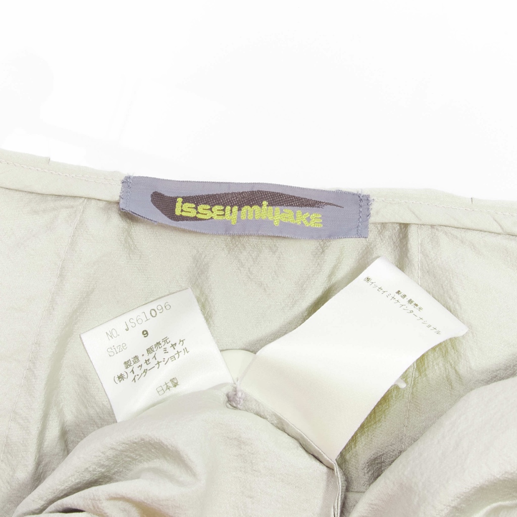 Issey Miyake Grey Draped Overcoat - Image 12