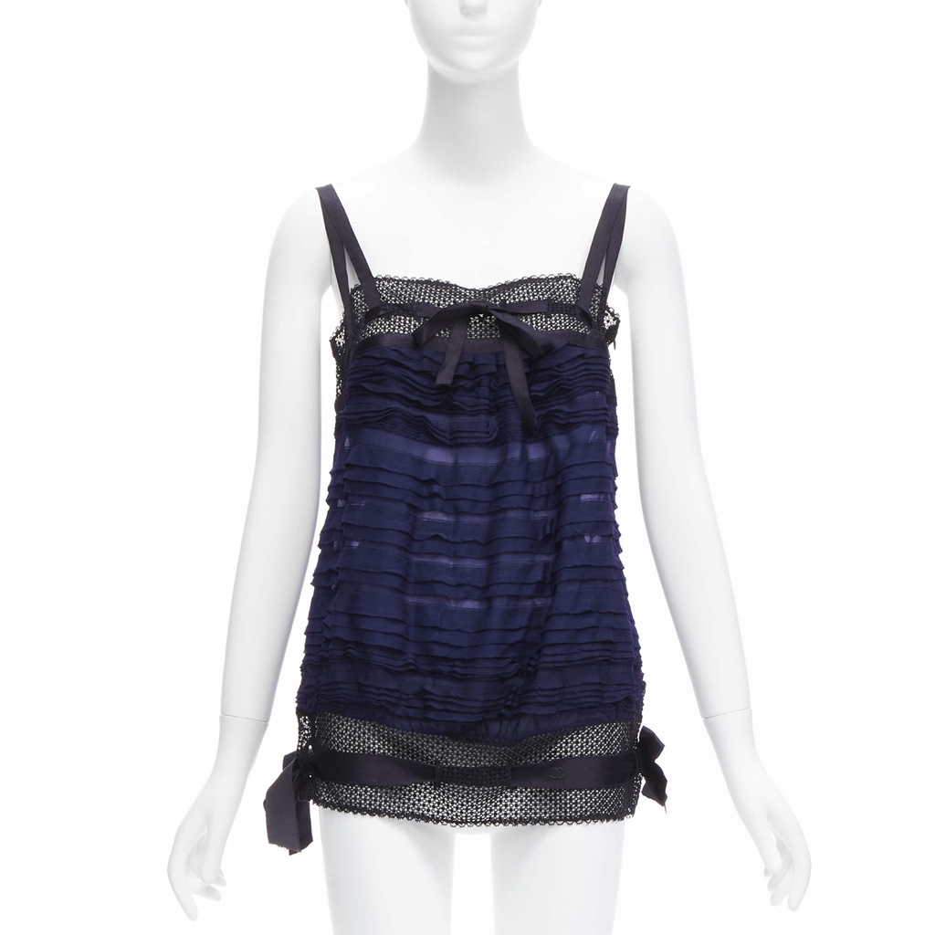 Chanel Ribbon Pleat Vest