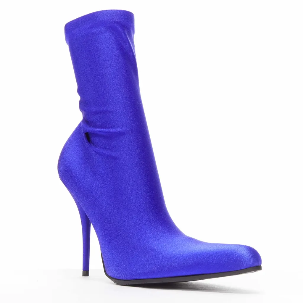 Balenciaga Sock boot Blue Never worn - Back View