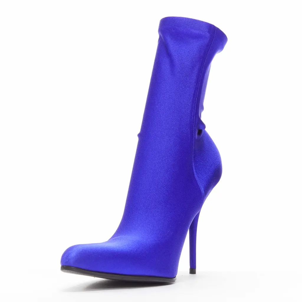 Balenciaga Sock boot Blue Never worn - Model View