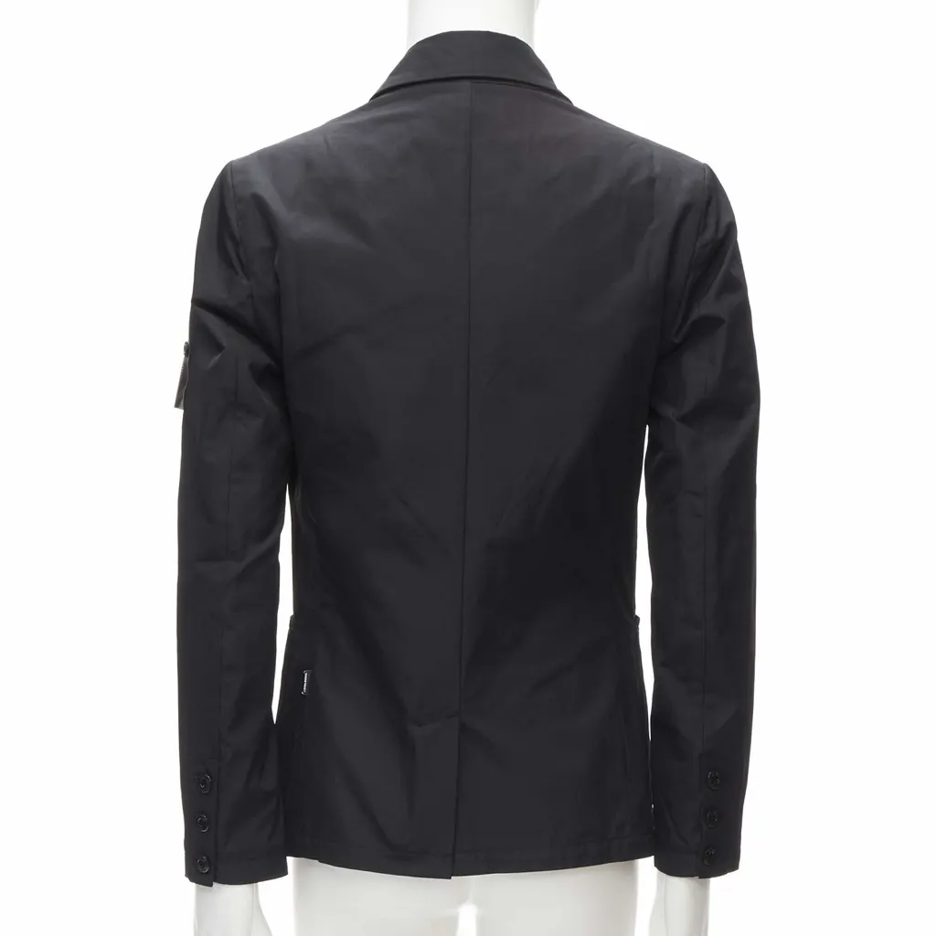 Stone Island Black Technical Blazer Black Very good - Box View