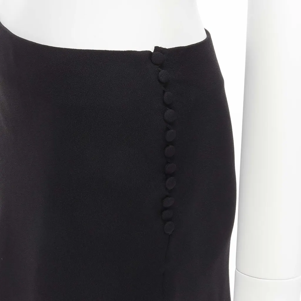 Dior Lace Trim Skirt Black Polyester Never worn - Back View