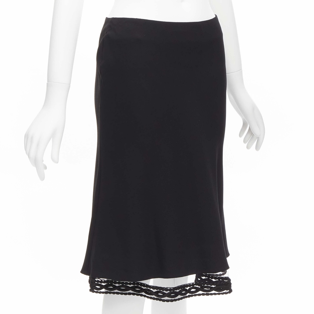 Christian Dior Lace Trim Skirt - Image 6
