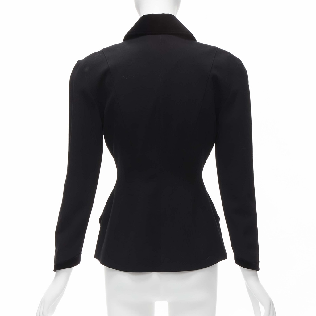 Thierry Mugler Velvet Peplum Blazer - Detail 1