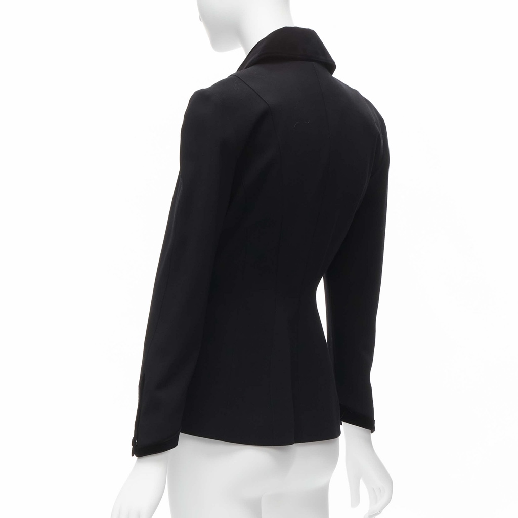 Thierry Mugler Velvet Peplum Blazer - Detail 2