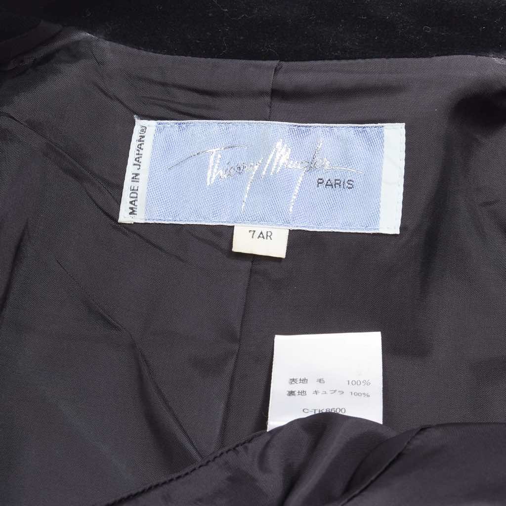 Thierry Mugler Velvet Peplum Blazer - Image 11