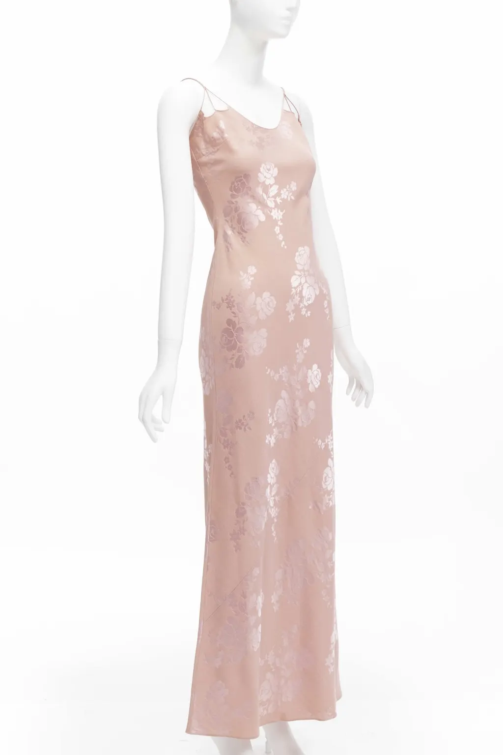 Dior Floral Jacquard Dress Pink Wool Never worn - Inside View