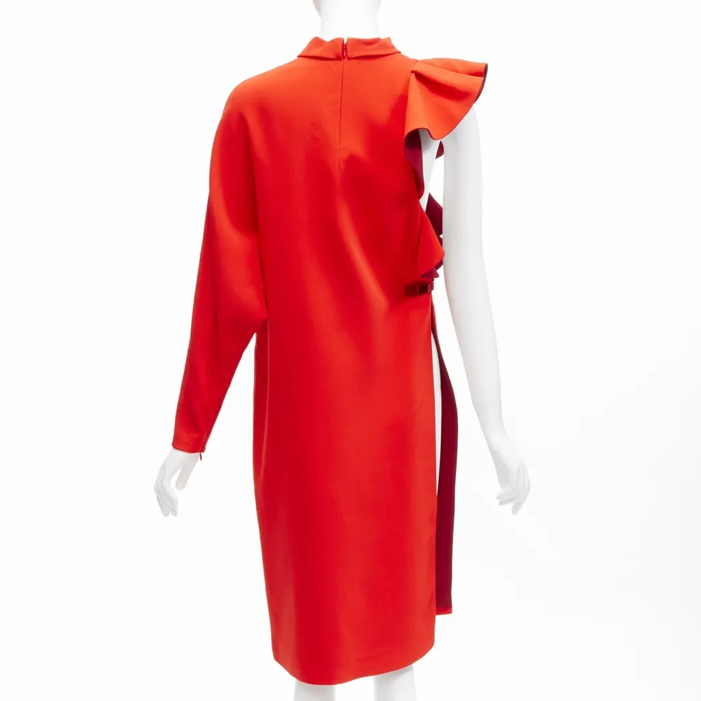 Givenchy Metal Ruffle Tunic Red Never worn - Box View