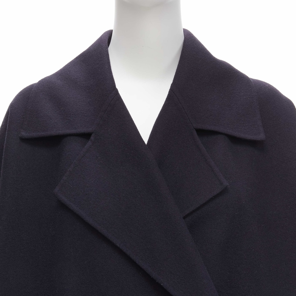 Issey Miyake Navy Cocoon Coat - Image 10