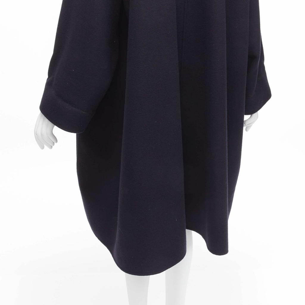 Issey Miyake Navy Cocoon Coat - Image 11
