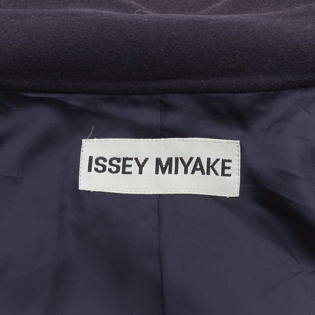 Issey Miyake Navy Cocoon Coat - Image 12