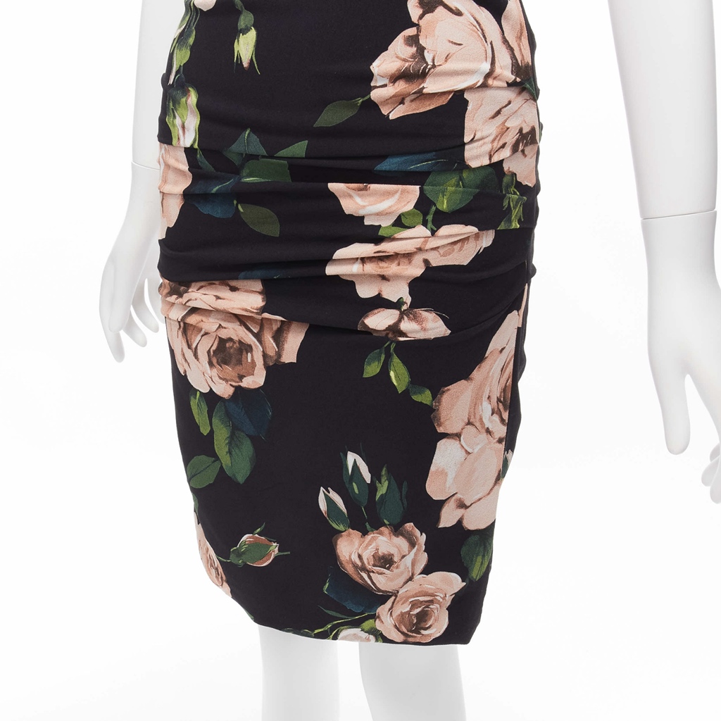 Dolce & Gabbana Rose Silk Dress - Image 10