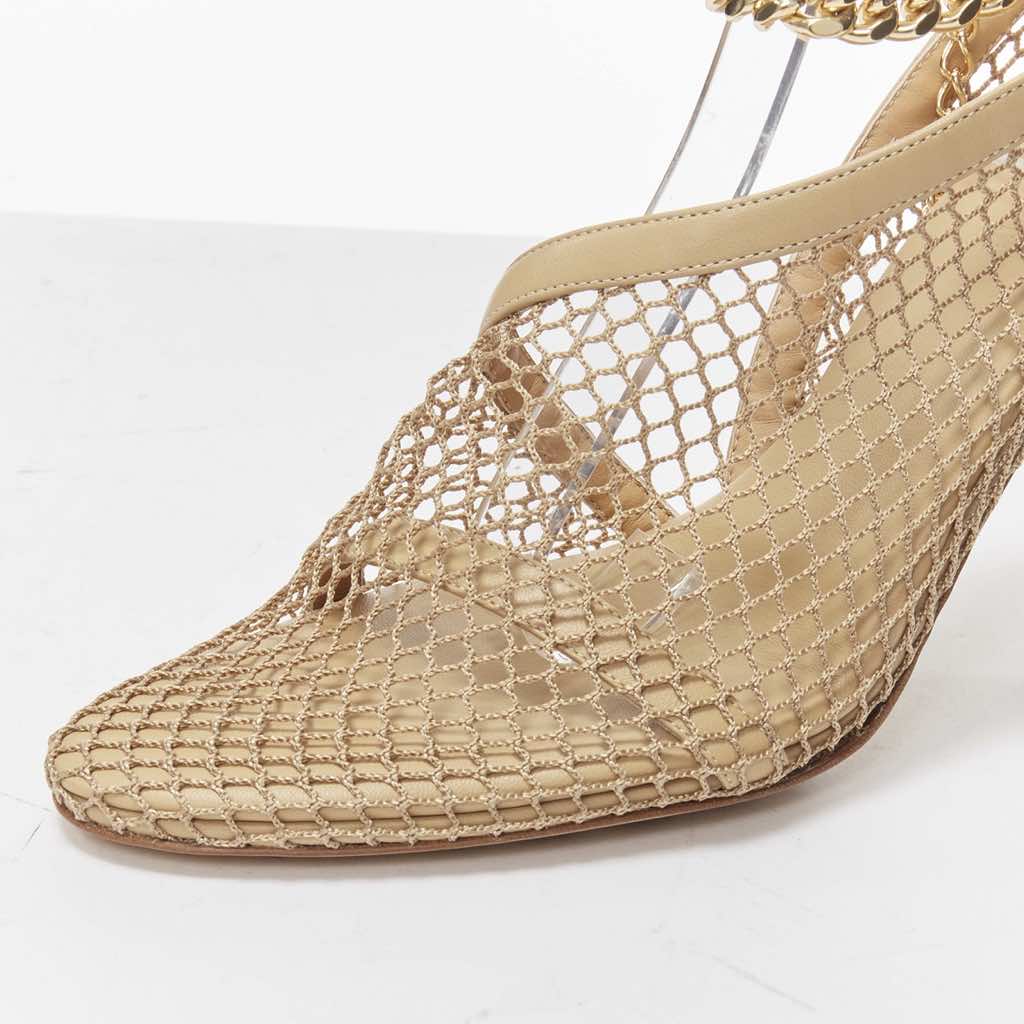 Bottega Veneta Fishnet Chain Heels - Detail 2