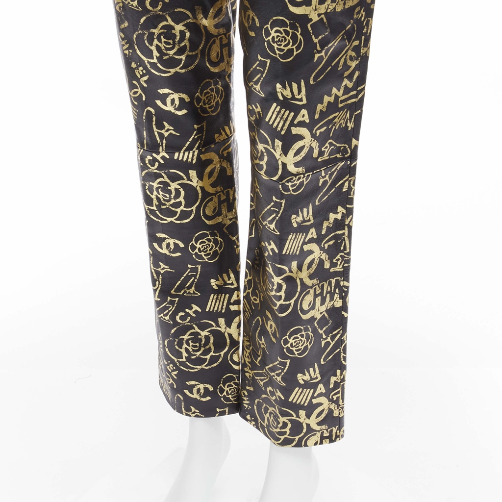 Chanel Graffiti Leather Pants - Image 10