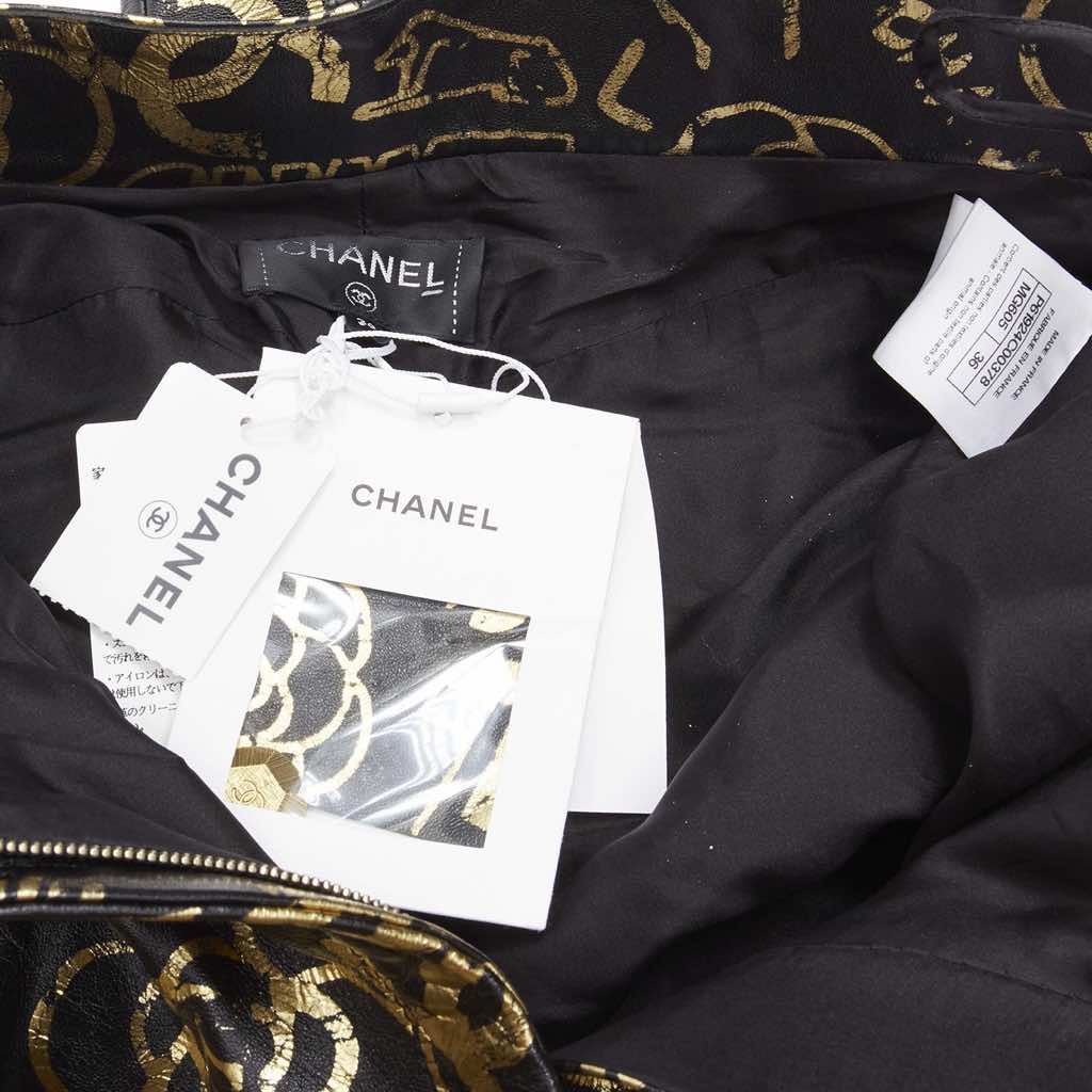 Chanel Graffiti Leather Pants - Image 11