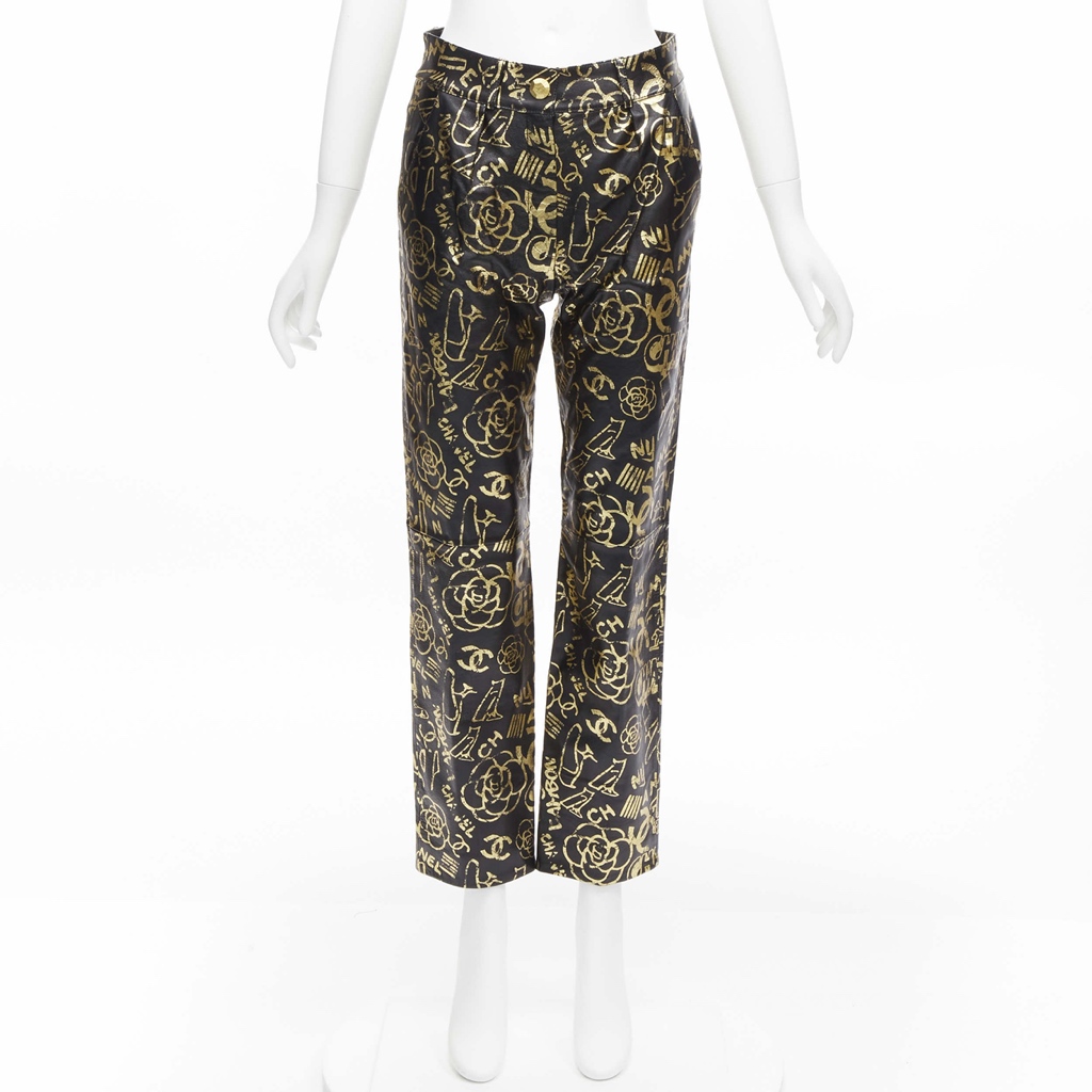 Chanel Graffiti Leather Pants - Image 12