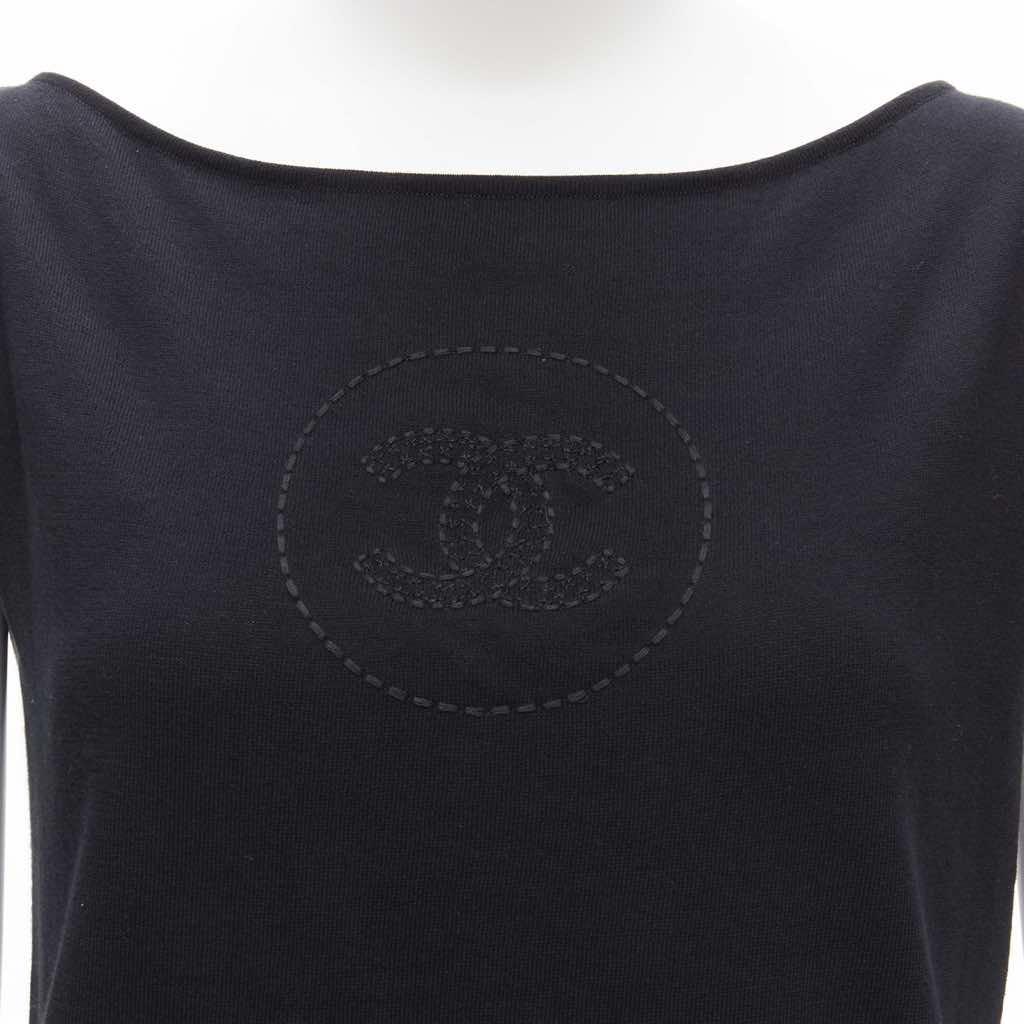 Chanel Topstitch Boat Top - Back view