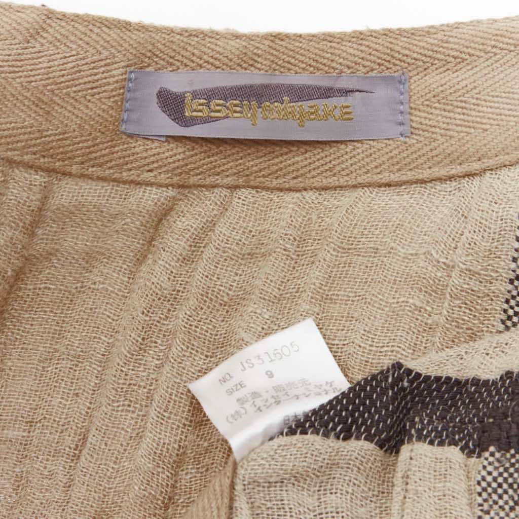 Issey Miyake Beige Crinkle Coat - Image 12