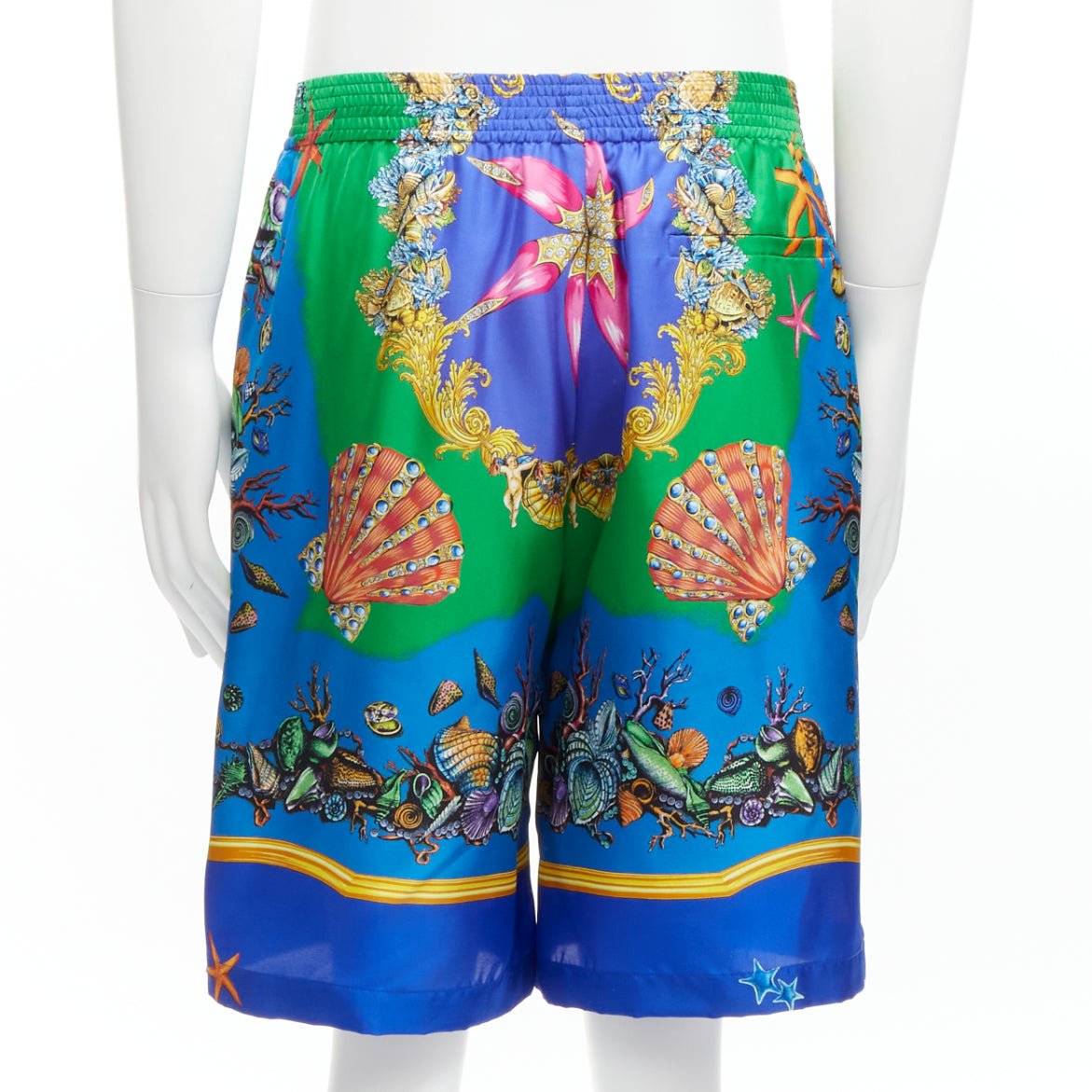 Versace Seashell Print Shorts - Side view