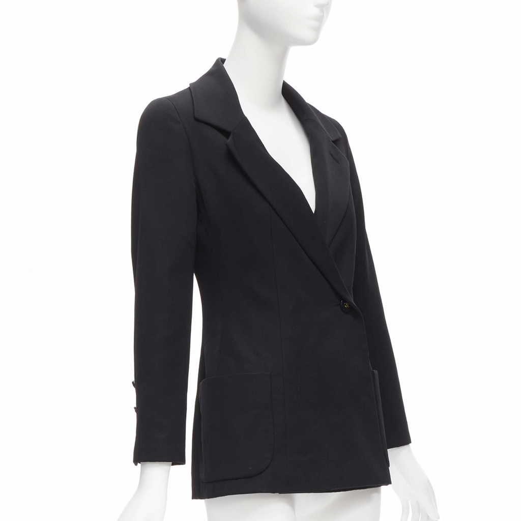 Chanel Black Monogram Blazer - Image 6